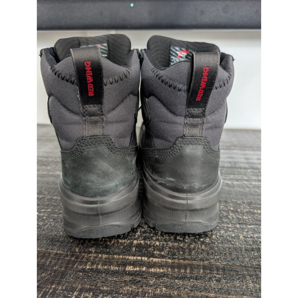 Red Wing Versapro Safety Toe Black Leather Work Boots 3029 Men's Size 7 D - Picture 2 of 11